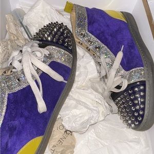 Christian Louboutin ! (Lakers colors) Only wore the shoes 3 times condition 9/10